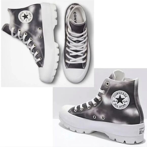 Converse White Black Muted Cloud Wash CTAS Lugged Sneakers Size 6 - Picture 16 of 16